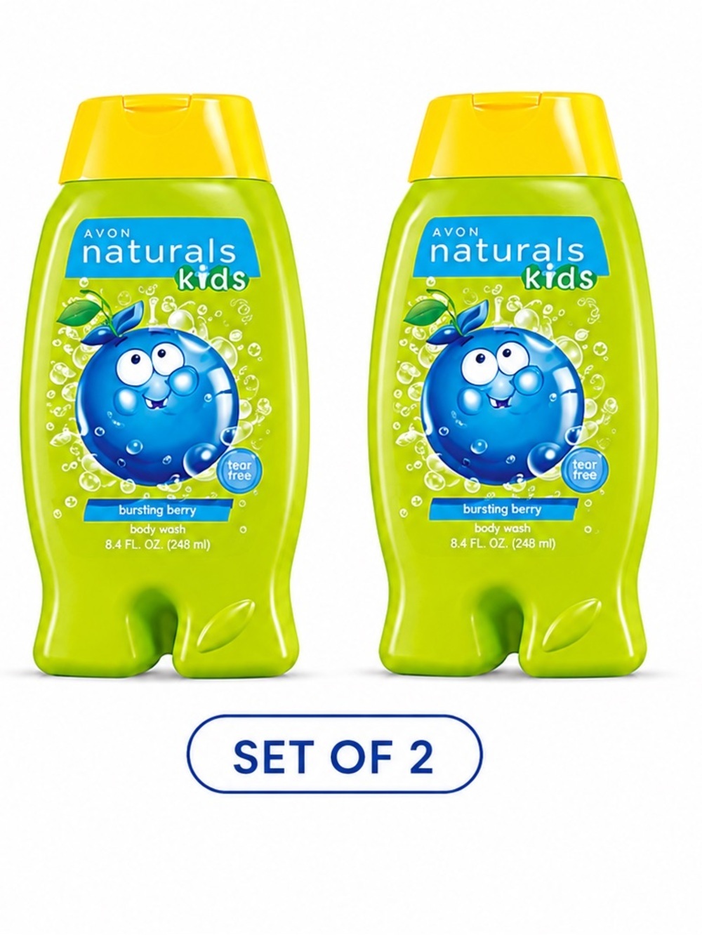 AVON 2 PK NATURALS KIDS BUSRTING BERRY BODY WASH 8.4 FL OZ (NEW WITH TAGS)